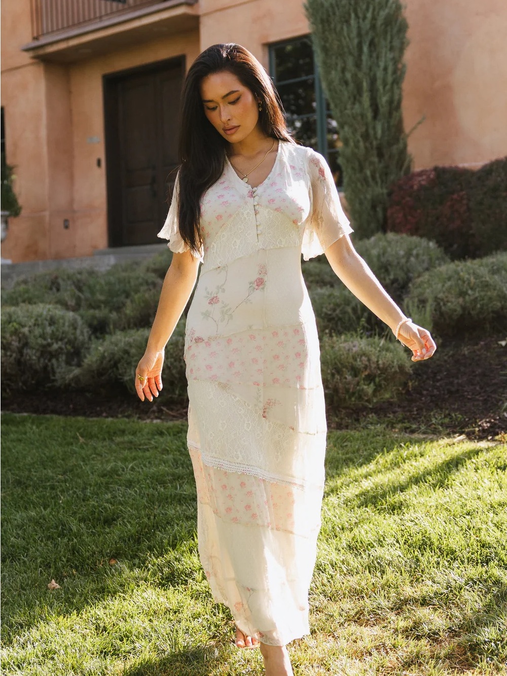 NWT Bohme Nicole Floral Maxi Dress Small